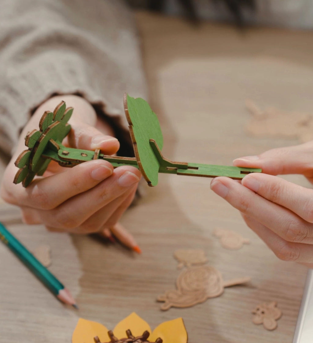 3D Wooden Flower Puzzle